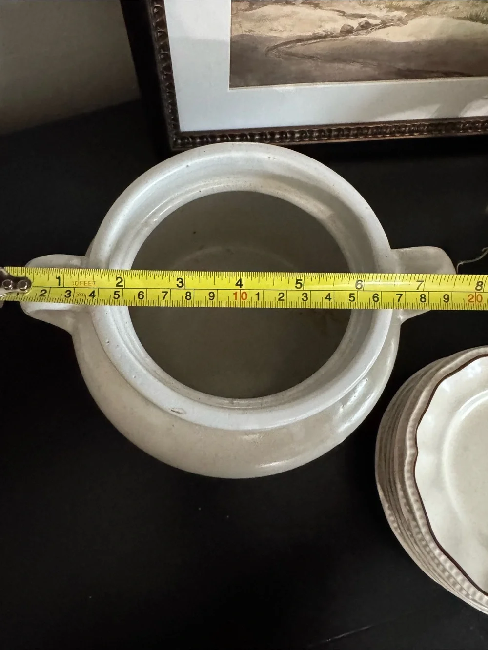 Two Tone Stoneware Crock